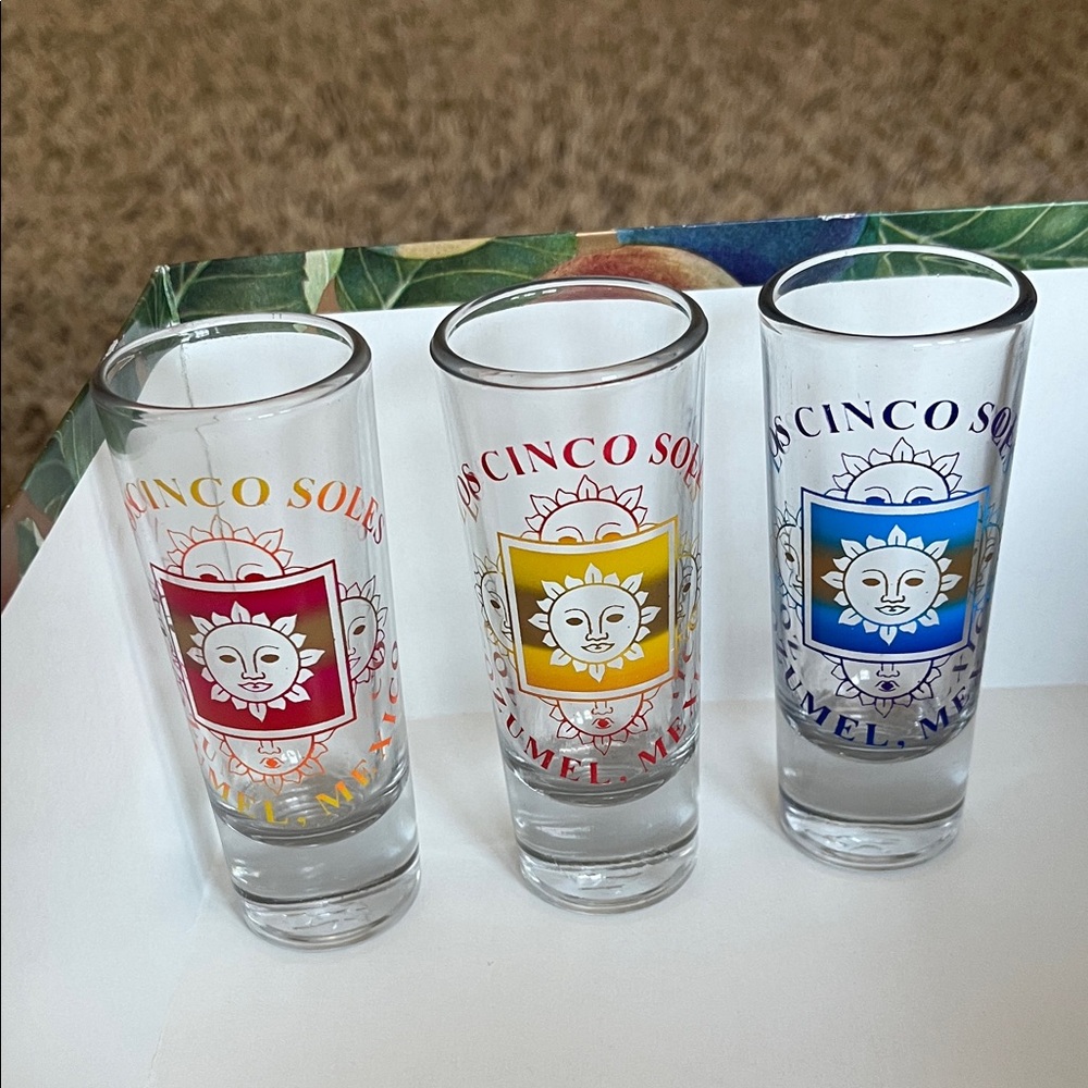 Shot Glass Set from Cozumel MX - Multicolor